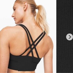 Lululemon Energy Bra Long Line Ribbed Material